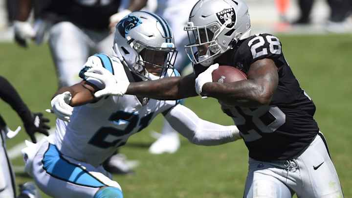 Running Back Josh Jacobs Makes A Statement in Week 1 Running Back Josh Jacobs Makes A Statement in Week 1