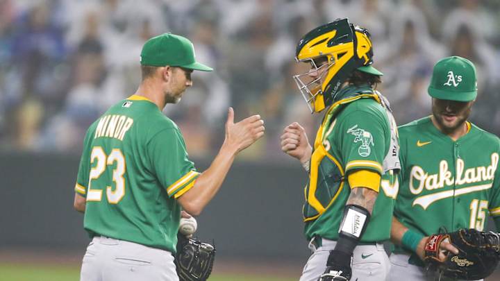 Newcomers Minor, Lamb Come Up Big for Athletics in the Smoke of Seattle