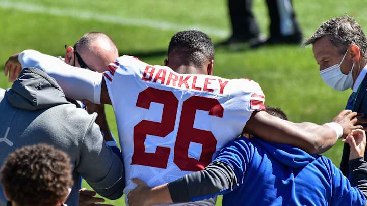 New York Giants Running Back Saquon Barkley's Surgery a "Success" New York Giants Running Back Saquon Barkley's Surgery a "Success"
