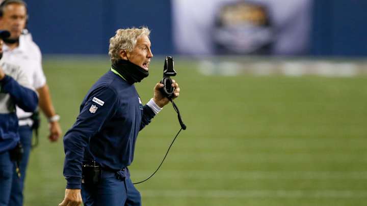 Seahawks' Pete Carroll Wants Your Help Creating Perfect Coronavirus Mask Seahawks' Pete Carroll Wants Your Help Creating Perfect Coronavirus Mask