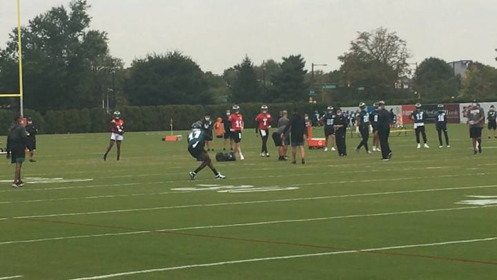 Alshon Jeffery Practices as Jalen Reagor has Surgery