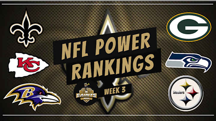Top 5 NFL Power Rankings in Week 3 Top 5 NFL Power Rankings in Week 3