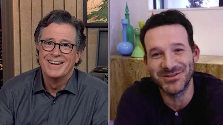 WATCH: Ex Cowboys QB Romo Exchanges Zingers With Colbert