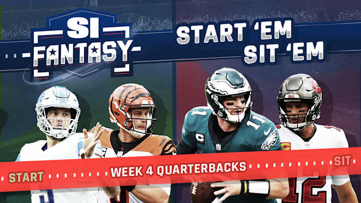 Fantasy Football Start 'Em, Sit 'Em: Week 4 Quarterbacks