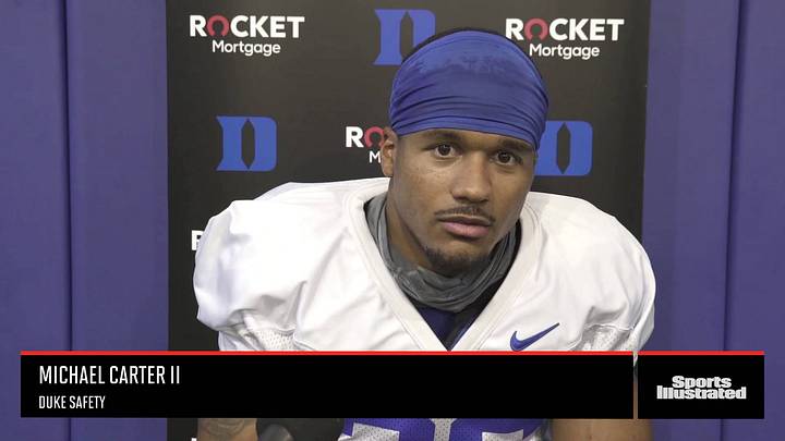 Duke Safety Michael Carter II on Virginia Tech Duke Safety Michael Carter II on Virginia Tech