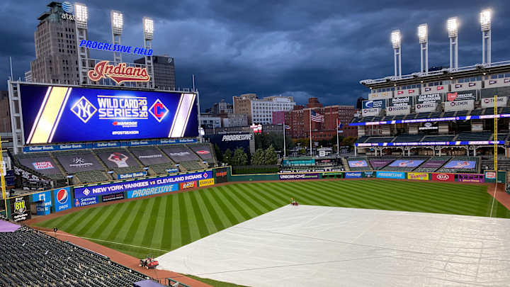 Indians and Yankees Wild Card Game Two Delayed by "Incoming Rain"