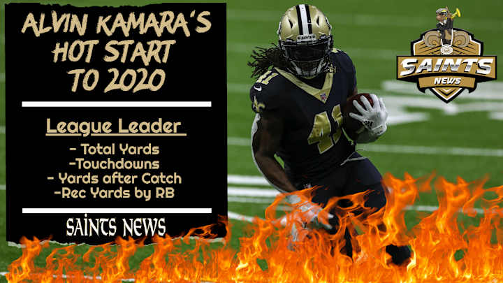 Saints Kamara leads the NFL in Four Areas