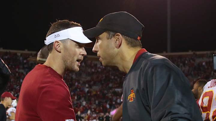 Lincoln Riley says Sooners have "improved a lot as a football team" since Oct. 3 loss to Iowa State
