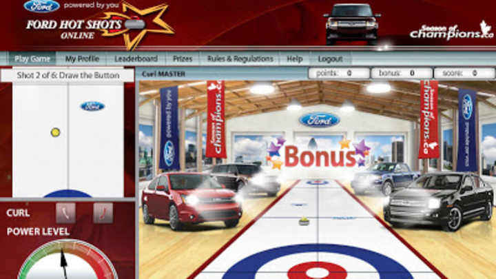 Hot Shots curling game... and contest