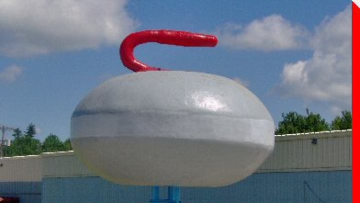 World's biggest curling stone
