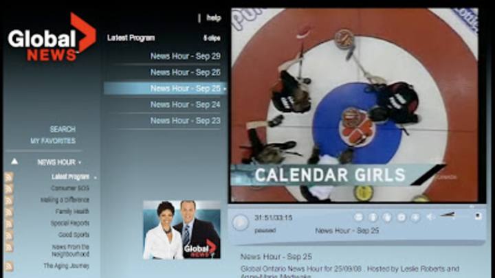Curling calendar media melee