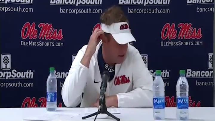 WATCH: Lane Kiffin Talks His First Win at Ole Miss