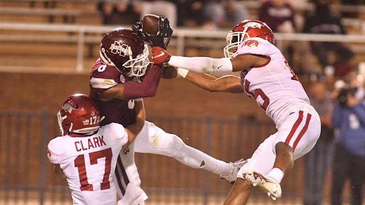 Mississippi State drops out of national rankings after upset loss to Arkansas