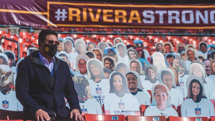 Washington Surprises HC Ron Rivera With 'Coach's Corner' Cutouts