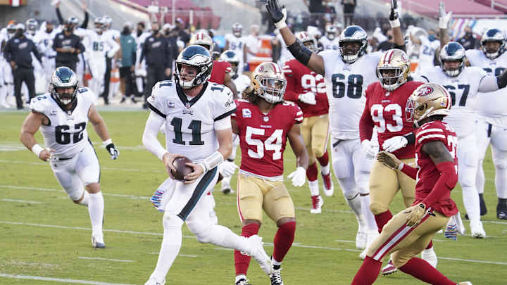 Carson Wentz Using His Legs Once Again to Complement his Arm