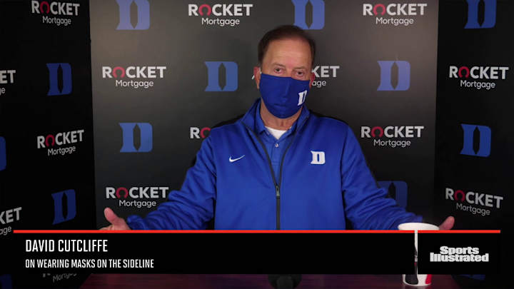 David Cutcliffe Discusses Duke's Sideline Mask Policy
