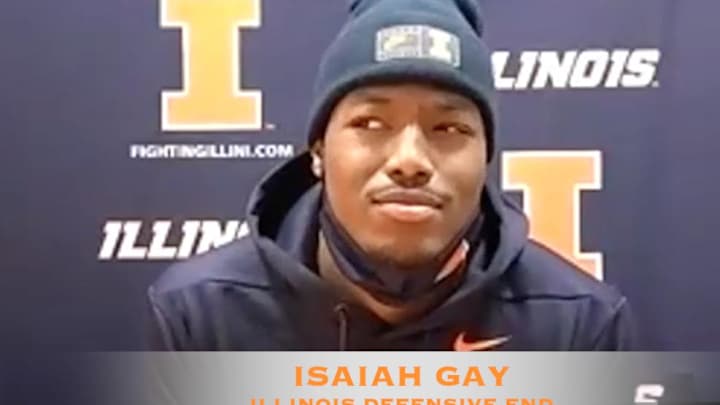 VIDEO: Illinois DL Isaiah Gay - 2020 Training Camp - Day 9