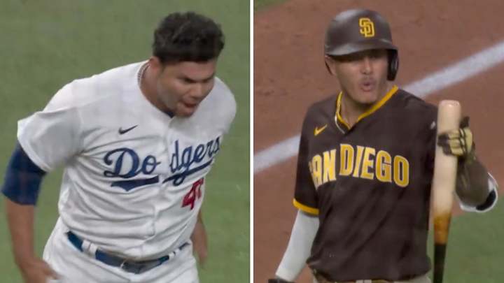 Manny Machado Curses Out Brusdar Graterol Over Wild Celebration After Cody Bellinger Catch