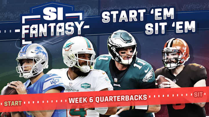 Fantasy Football Start 'Em, Sit 'Em: Week 6 Quarterbacks