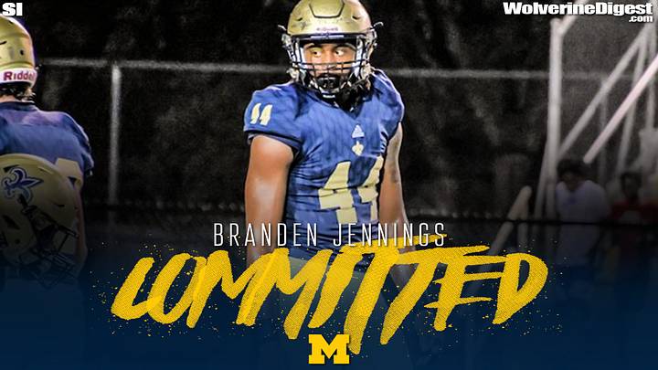 Michigan Scores Commitment From 2021 LB Branden Jennings