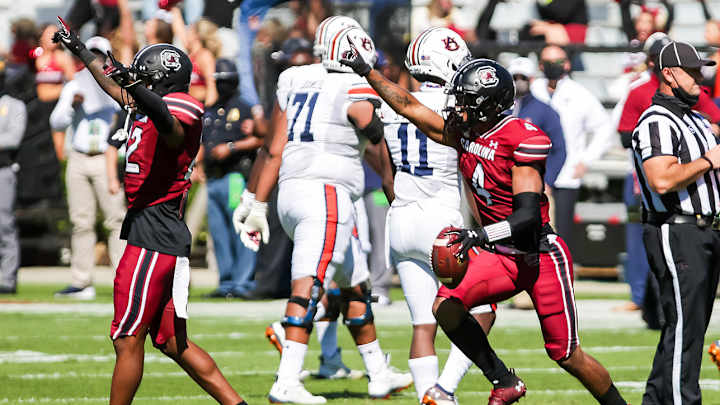 South Carolina Upsets Auburn After Bo Nix Throws Three Interceptions