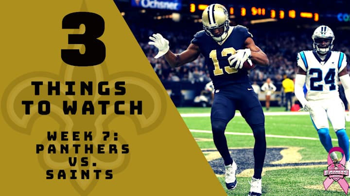 Panthers vs. Saints: 3 Things to Watch in Week 7