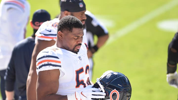 Khalil Mack Misses Friday Practice with Back Injury