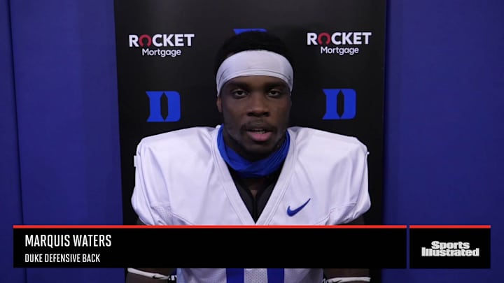 Marquis Waters Duke Will Start Off Fresh After Off Week
