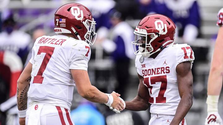Oklahoma's Spencer Rattler, Marvin Mims earn FWAA Freshman All-America