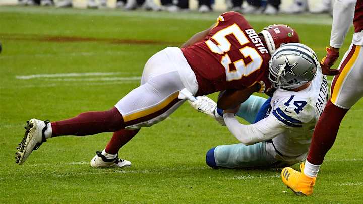 Report: Washington LB Jon Bostic Not Expected to Be Suspended for Andy Dalton Hit