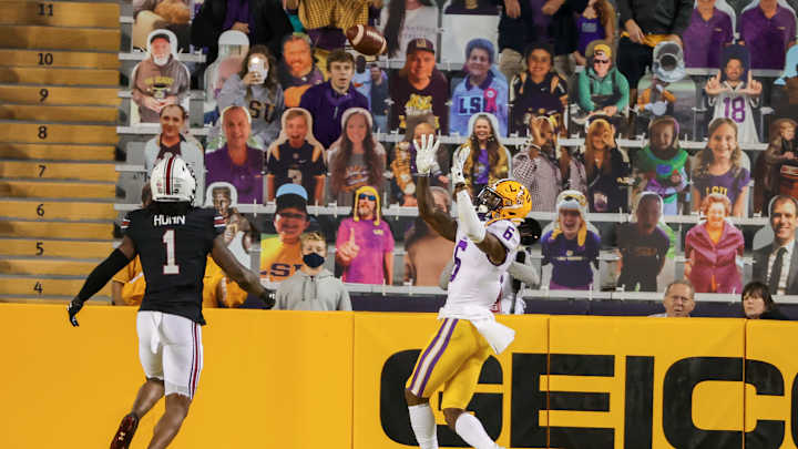 LSU Football Receiver Terrace Marshall's Start to the 2020 Season the Stuff of Legend