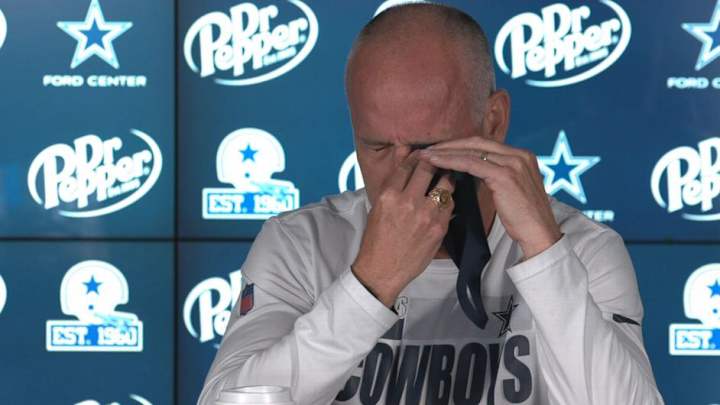 Cowboys DC Mike Nolan Forced to Halt Press Conference After Rubbing Hot Sauce in Eye