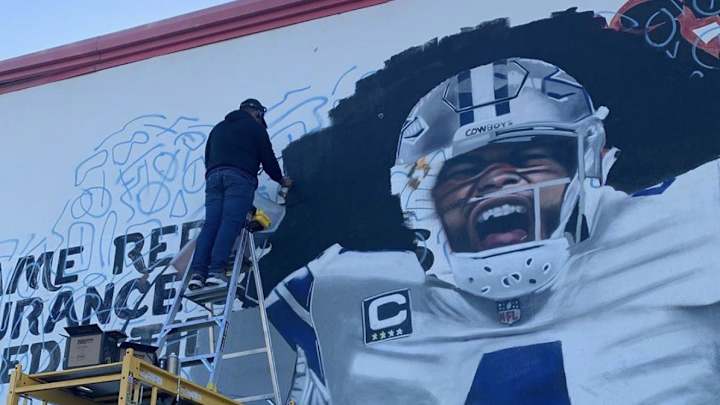 WATCH: Dak Injury Sparks Artist's Mural WATCH: Dak Injury Sparks Artist's Mural