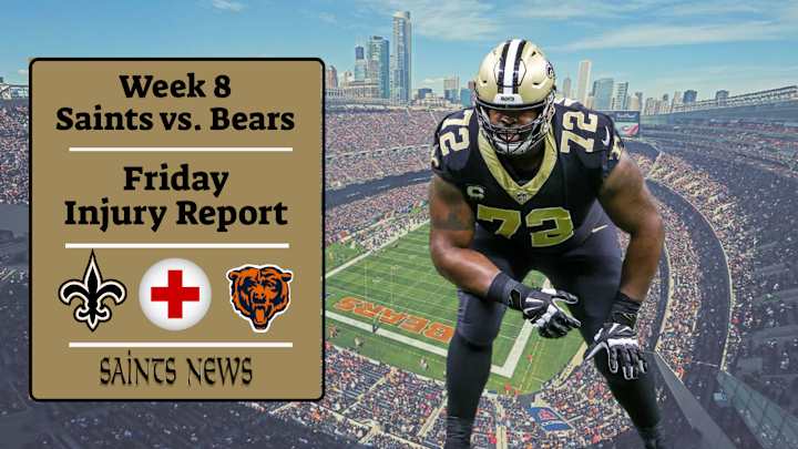 Saints Friday Injury Report: Thomas, Sanders, & Callaway are [OUT] of Bears Game - Week 8