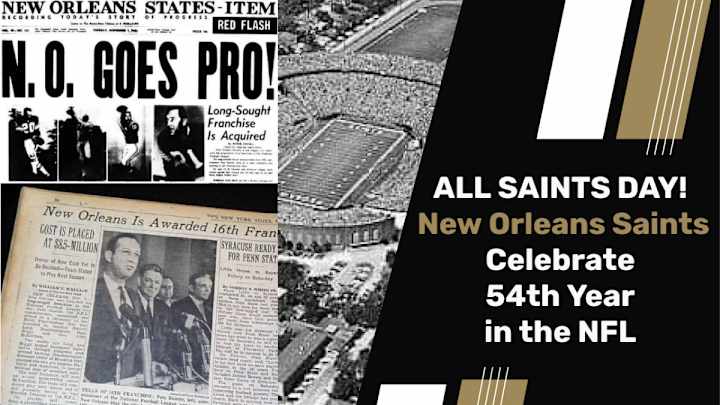 All Saints Day: New Orleans celebrates 54 years in the NFL