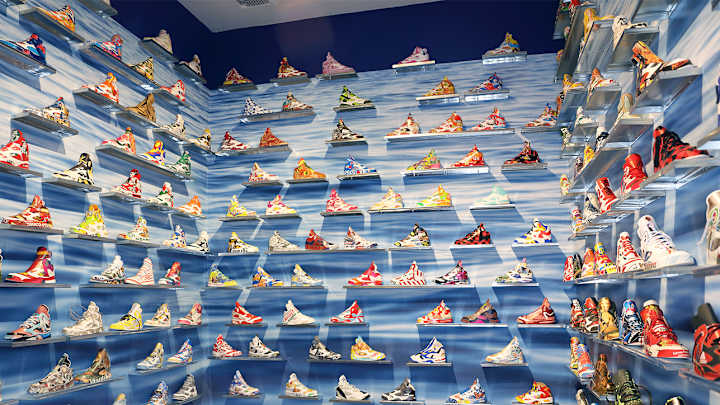 How the 'Great Shoe Spill of 1990' Inspired a Modern Sneaker Art Installation