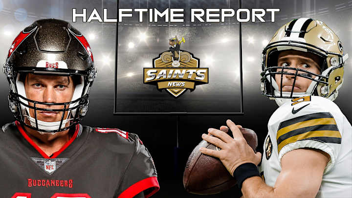 Saints vs. Bucs Halftime Report [LIVE STREAM]