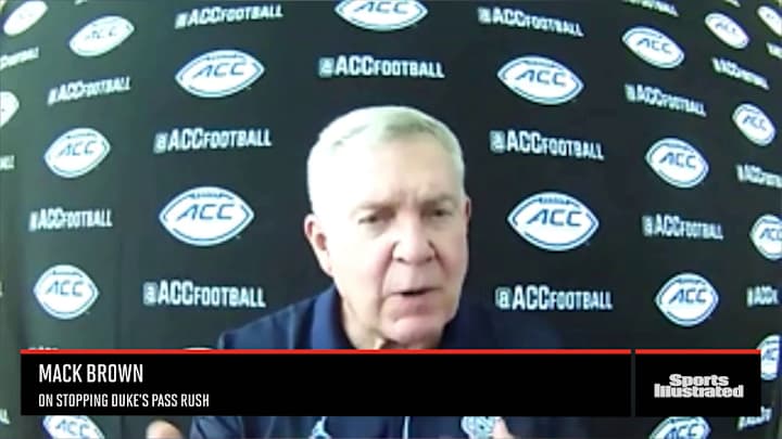 UNC's Mack Brown on the Recipe For Beating Duke's Pass Rush