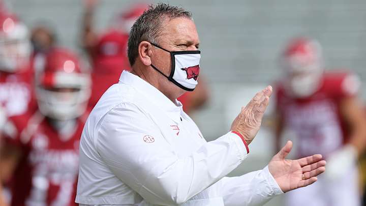 Arkansas Head Coach Sam Pittman Tests Positive for COVID-19