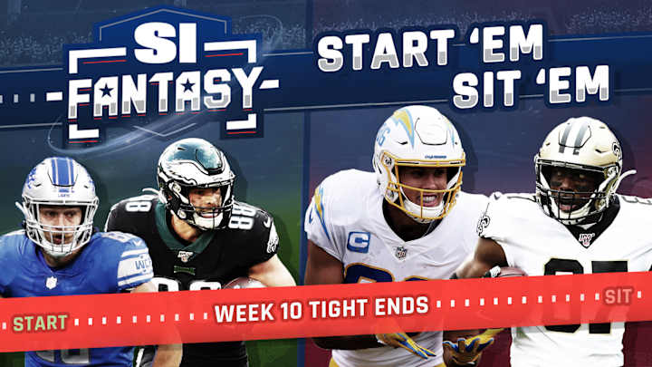 Fantasy Football Start 'Em, Sit 'Em Week 10: Tight Ends - Sleepers, Fades, Matchups, DFS Bargains