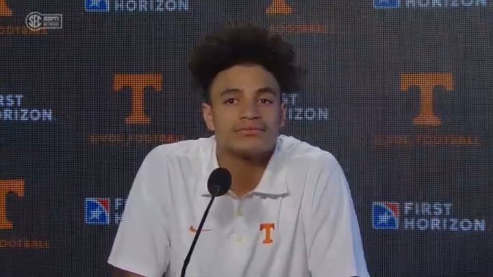 Watch: Vols Freshman WR Jalin Hyatt Talks Freshman Season, Progression, More