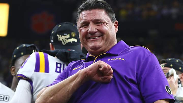 LSU Coach Ed Orgeron Impressed With Alabama's Physical Offensive Line