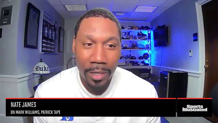 Nate James on Duke Big Men Mark Williams, Patrick Tape Nate James on Duke Big Men Mark Williams, Patrick Tape