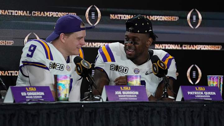 NFL Execs Have LSU's Joe Burrow, Patrick Queen as Favorites for Rookie of the Year