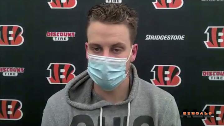 Watch: Joe Burrow On His Performance and the Bengals' Loss to the Steelers