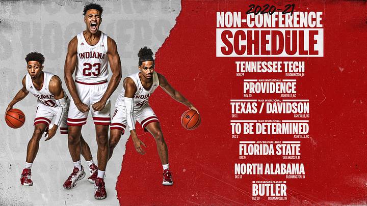 Indiana Confirms Nonconference Schedule, Home Games to Start Without Fans