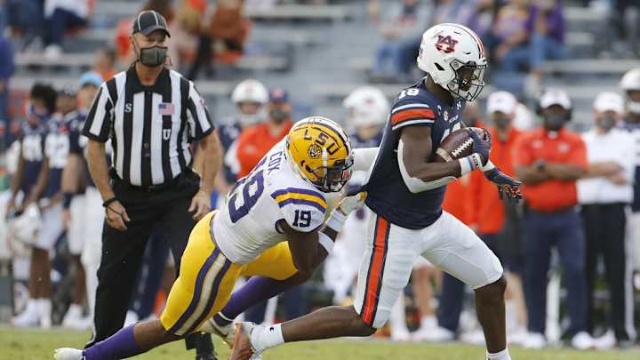 LSU Football Players, Coach Ed Orgeron Talk Arkansas Matchup LSU Football Players, Coach Ed Orgeron Talk Arkansas Matchup