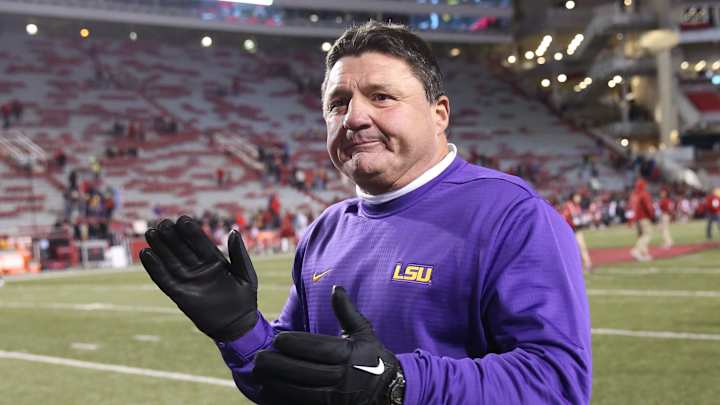 Ed Orgeron Says LSU Had Best Week Of Practice This Season, Ready to Take on Depleted Arkansas Team