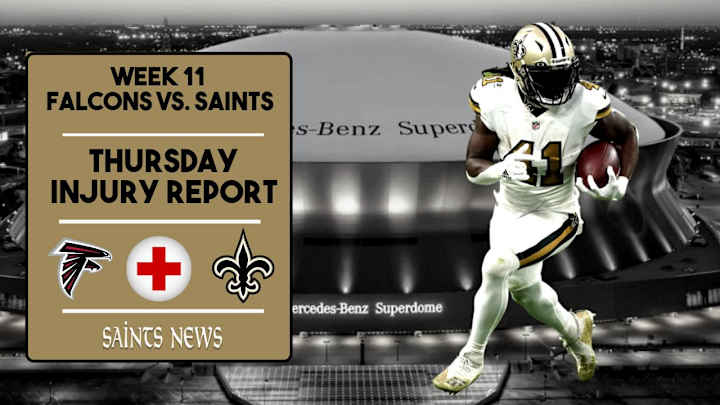 Week 11: Saints Thursday Injury Report