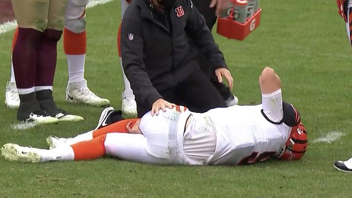 Breaking: Bengals QB Joe Burrow Carted Off In Washington